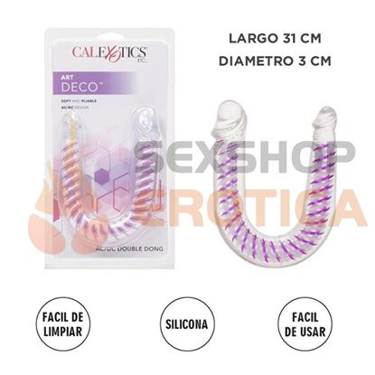 Doble consolador estimulador con 3cm de ancho